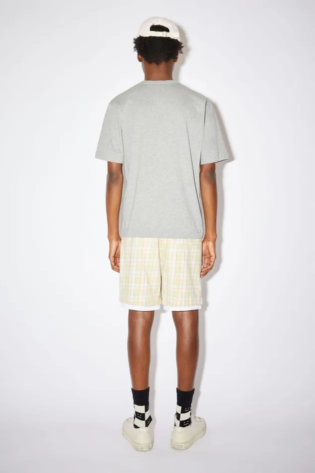 Acne Studios Crew Neck Tshirt 8211 Regular Fit Light Grey Melange Women Tshirts