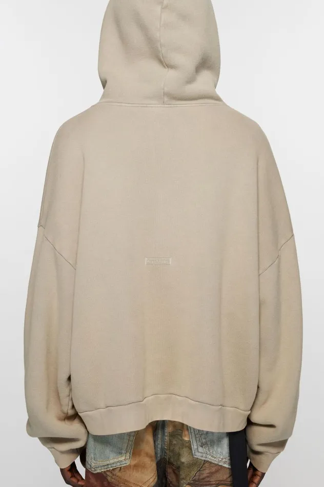Acne Studios Hooded Sweater Concrete Grey Women Sweatshirts