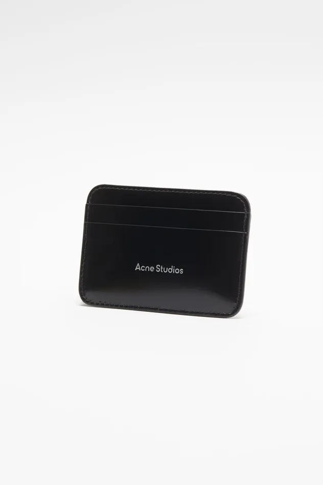Acne Studios Leather Card Holder Black Men Small Leather Goods
