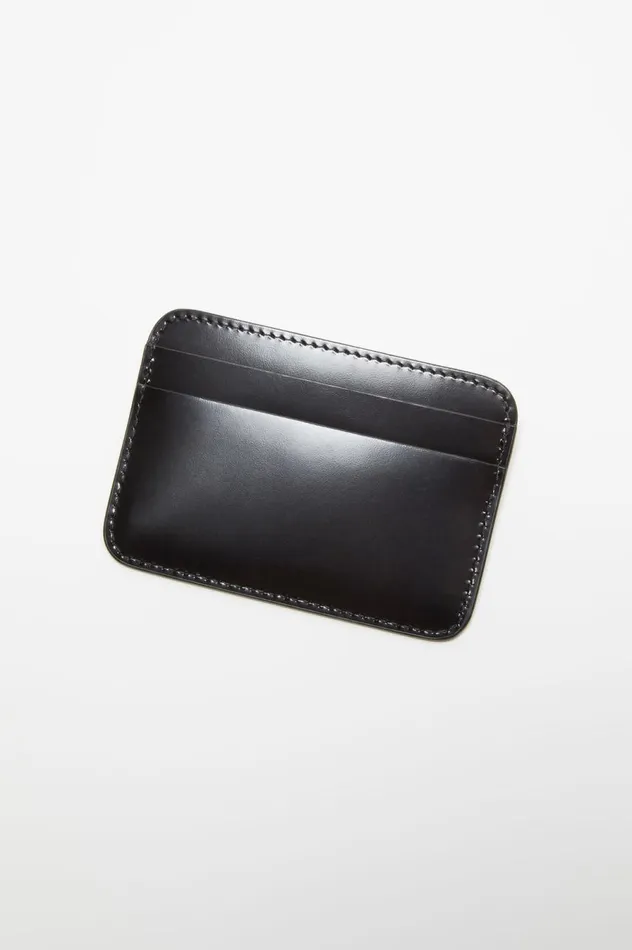 Acne Studios Leather Card Holder Black Men Small Leather Goods