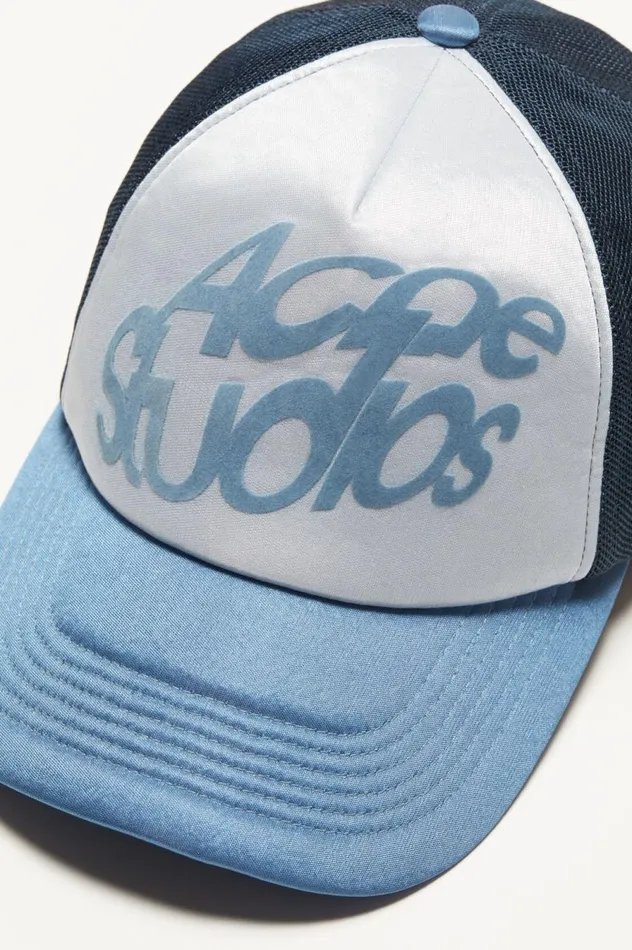 Acne Studios Logo Cap Multi Blue Men Hats