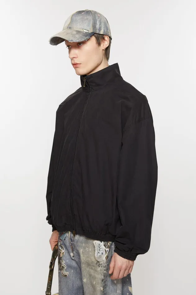 Acne Studios Logo Zipper Jacket Black Men Outerwear