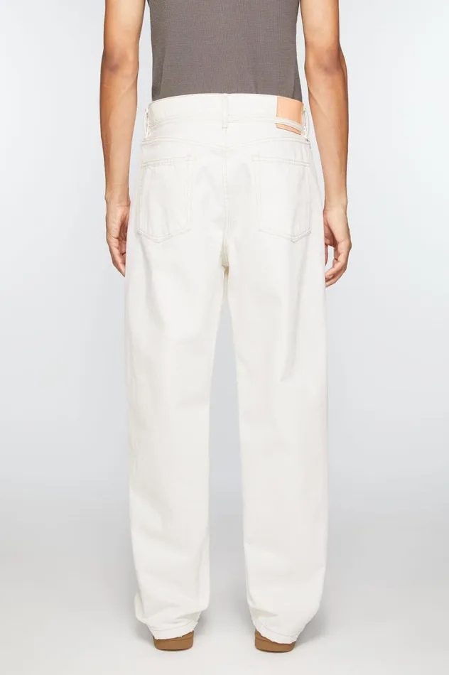 Acne Studios Loose Fit Jeans 8211 1991 Toj Off White Men Jeans