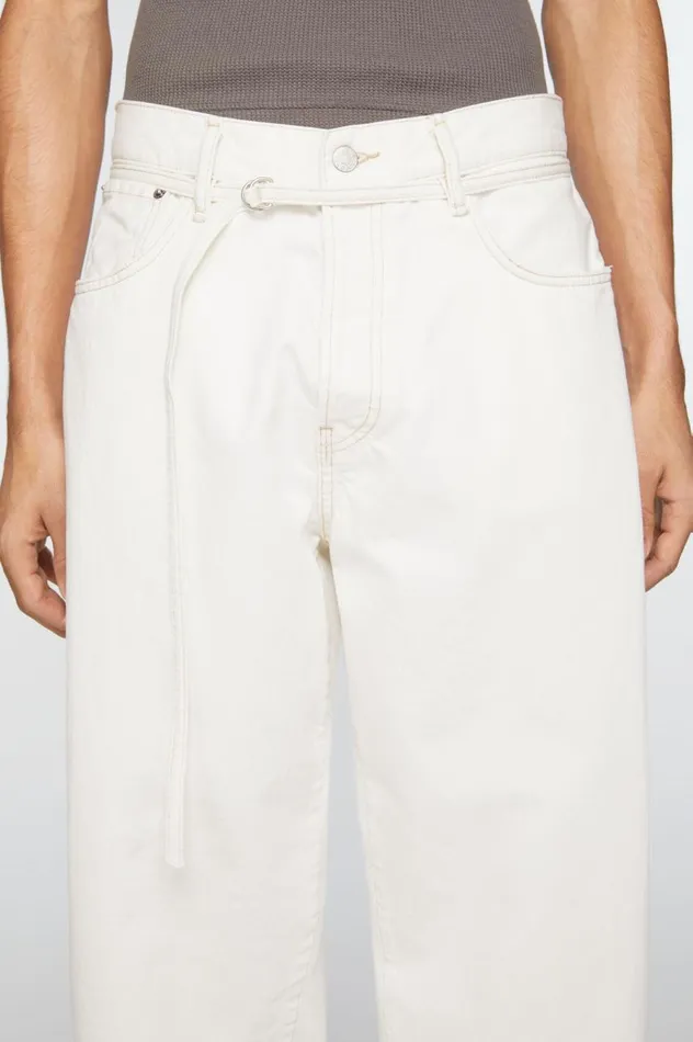 Acne Studios Loose Fit Jeans 8211 1991 Toj Off White Men Jeans