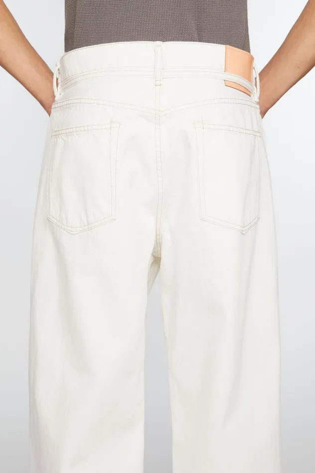 Acne Studios Loose Fit Jeans 8211 1991 Toj Off White Men Jeans