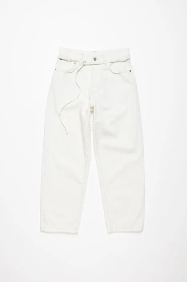 Acne Studios Loose Fit Jeans 8211 1991 Toj Off White Men Jeans