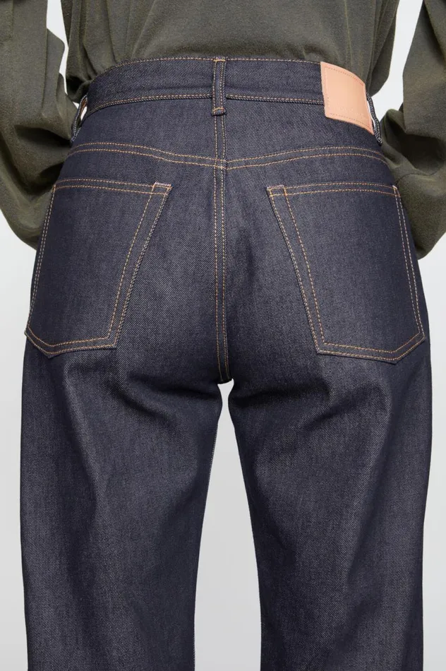 Acne Studios Loose Fit Jeans 8211 2021F Indigo Blue Women Jeans