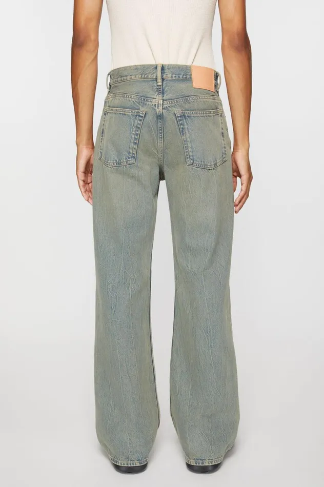 Acne Studios Loose Fit Jeans 8211 2021M Bluebeige Men Jeans