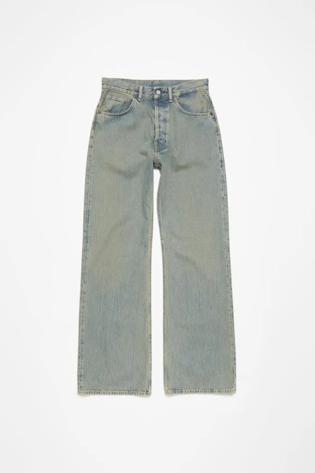 Acne Studios Loose Fit Jeans 8211 2021M Bluebeige Men Jeans