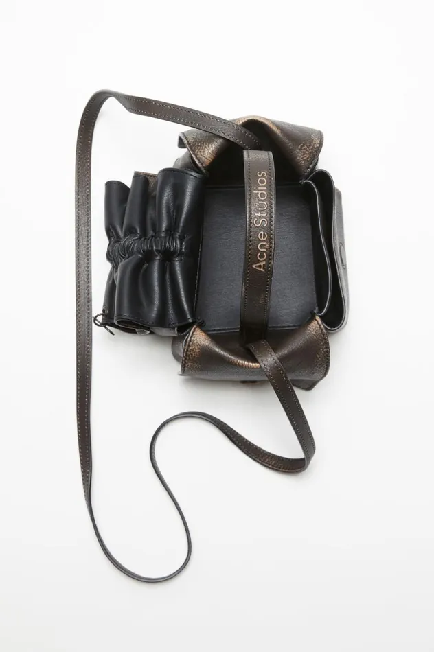 Acne Studios Multipocket Mini Bag Dark Brownbeige Women Bags