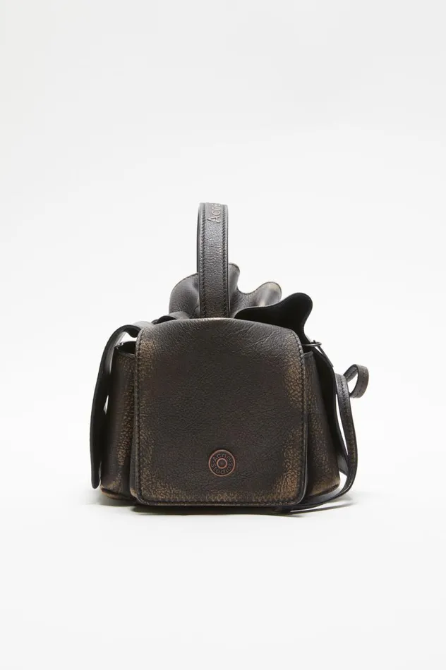 Acne Studios Multipocket Mini Bag Dark Brownbeige Women Bags