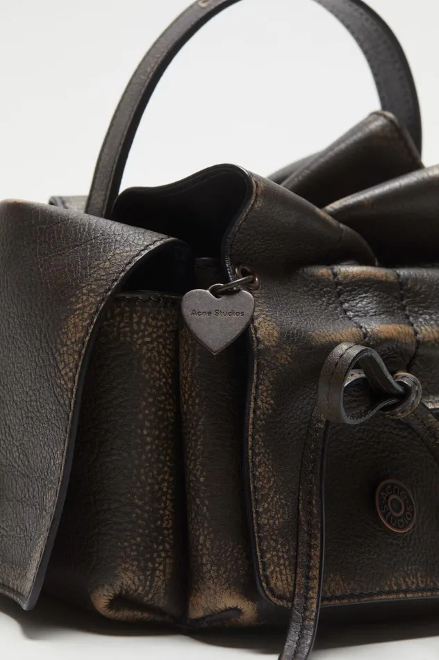 Acne Studios Multipocket Mini Bag Dark Brownbeige Women Bags