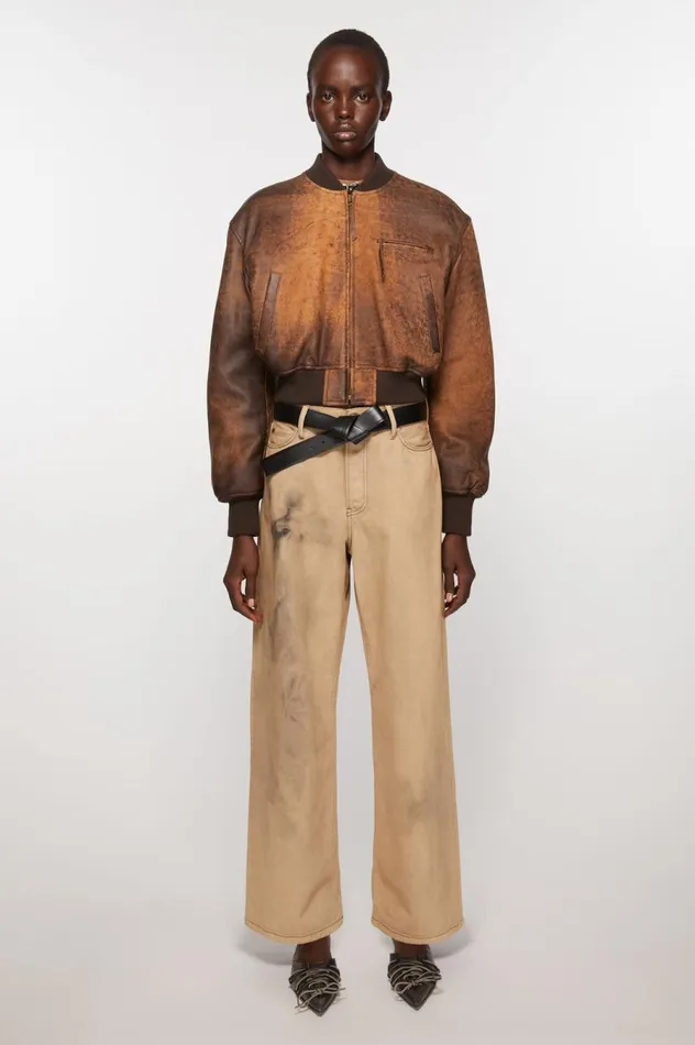 Acne Studios Musubi Leather Belt Black Men Belts