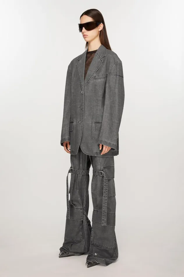 Acne Studios Relaxed Fit Suit Jacket Black Women Suit Jackets