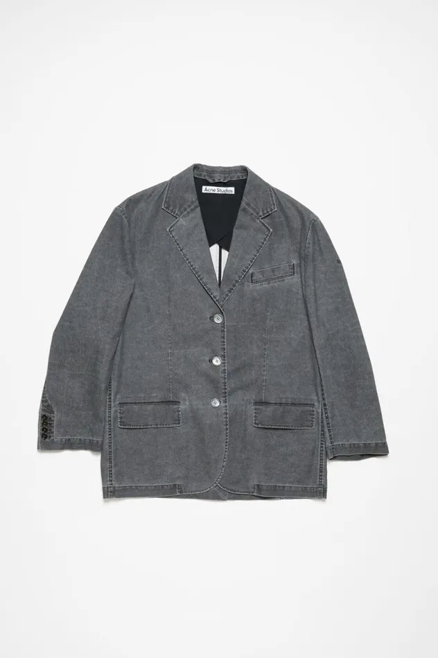 Acne Studios Relaxed Fit Suit Jacket Black Women Suit Jackets