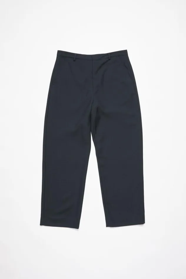 Acne Studios Wool Blend Trousers Dark Navy Men Trousers