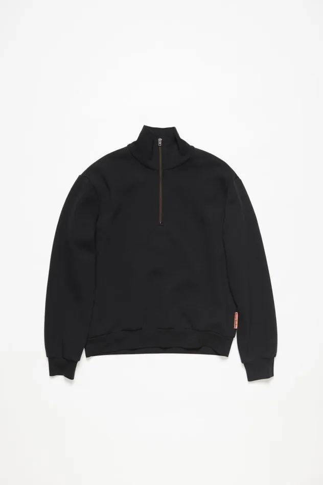 Acne Studios Zippered Sweater Black Women Sweatshirts