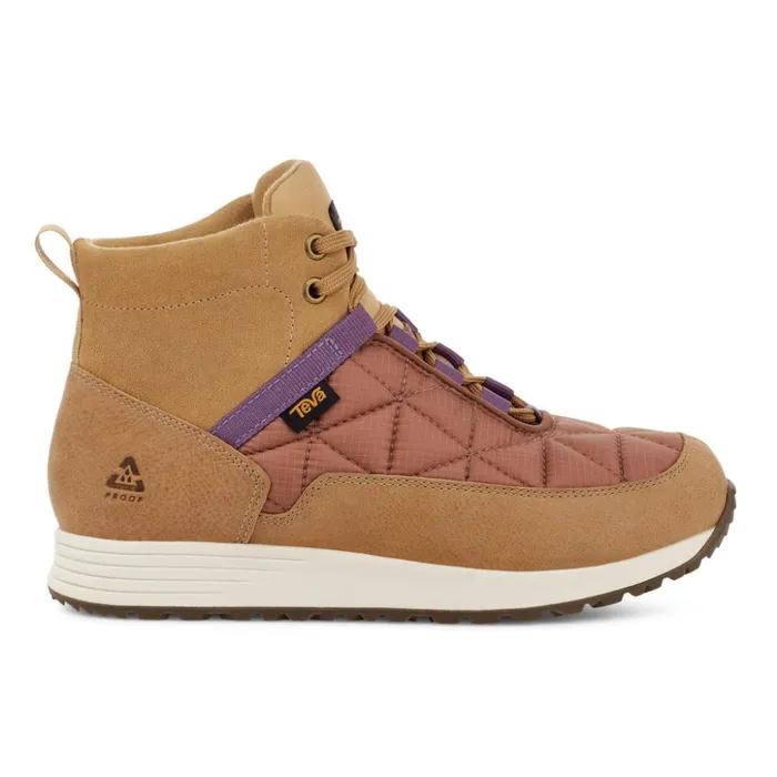 Active Women Orvis Teva ReEmber Commute Waterproof Boots Curry Carob Brown