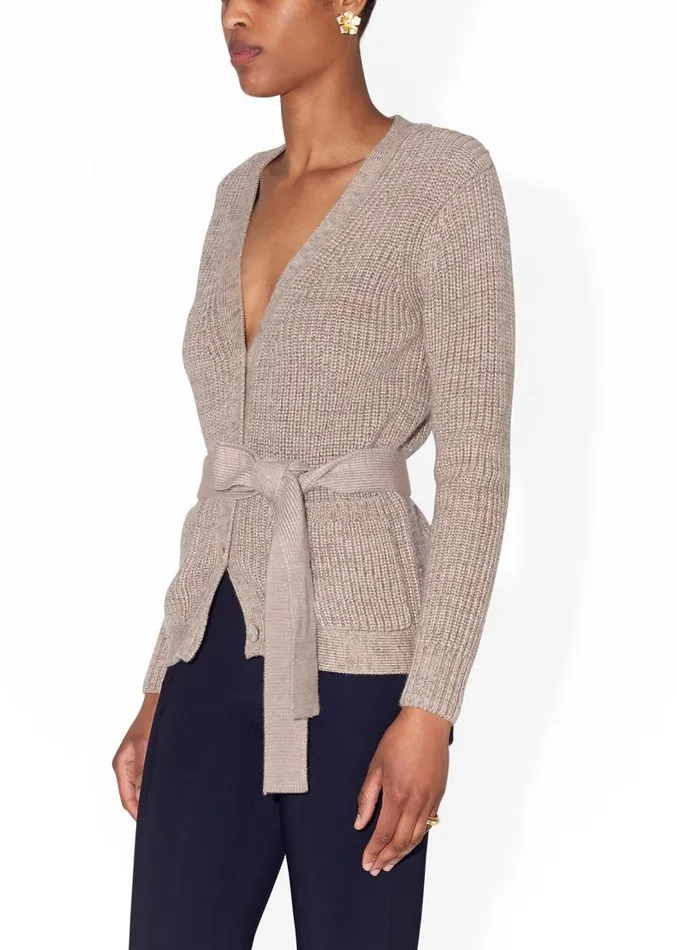 Adam Lippes Sweaters Slouchy Cardigan With Pearl Buttons In Silk Wool Cashmere Multi Beige 8211 Women Adam Lippes Sweaters Slouchy Cardigan With Pearl Buttons In Silk Wool Cashmere Multi Beige 8211 Women