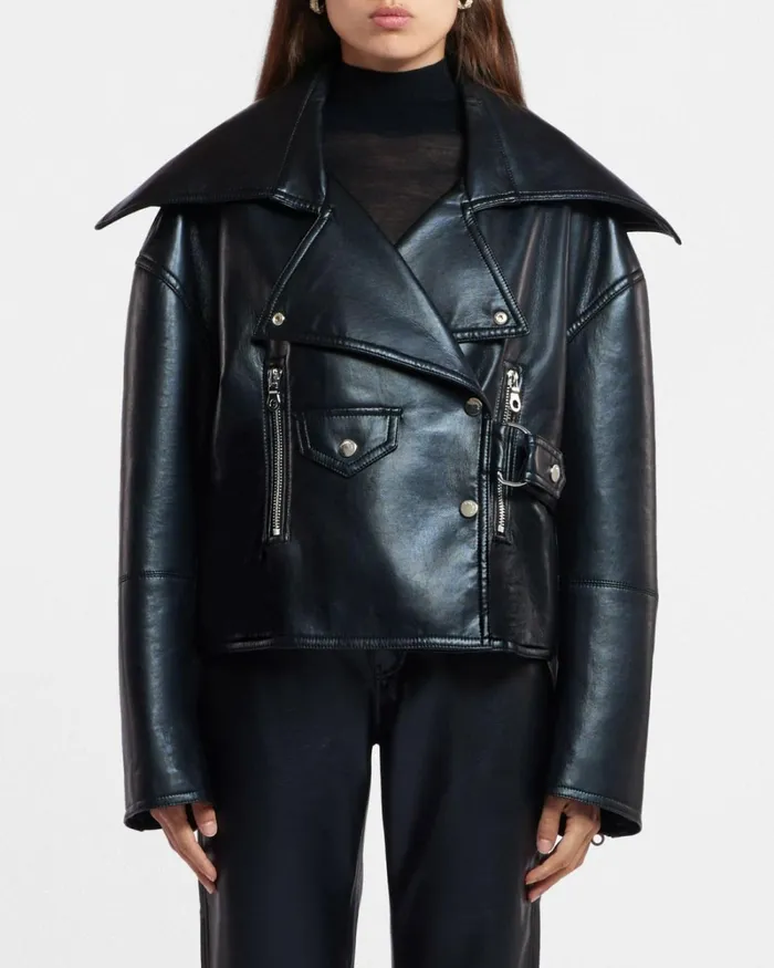 Ado Black Women Nanushka Jackets and Blazers