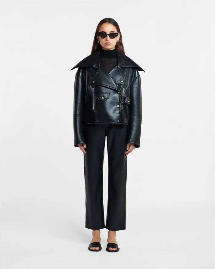 Ado Black Women Nanushka Jackets and Blazers