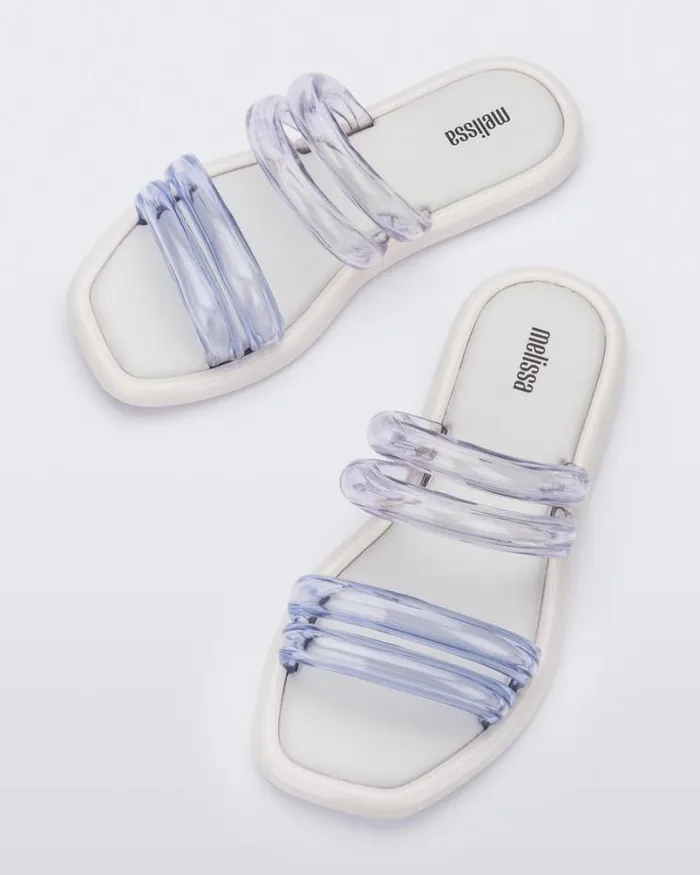 Airbubble Slide Whiteclear Women Melissa Slides