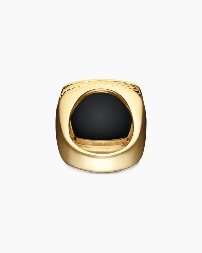 Albion Statement Ring In 18K Yellow Gold With Rutilated Quartz And Pav Cognac Diamonds 20mm Women David Yurman Statement Albion Statement Ring In 18K Yellow Gold With Rutilated Quartz And Pav Cognac Diamonds 20mm Women David Yurman Statement