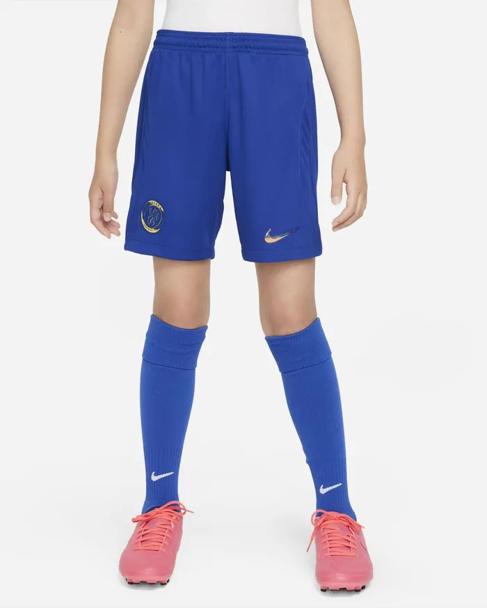 All Clothing Kids Nike Chelsea FC 202324 Stadium Home Rush Blueclub Gold