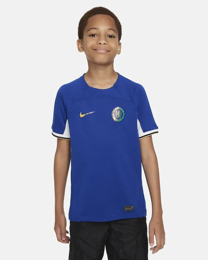 All Clothing Kids Nike Chelsea FC 202324 Stadium Home Rush Bluewhiteclub Gold All Clothing Kids Nike Chelsea FC 202324 Stadium Home Rush Bluewhiteclub Gold