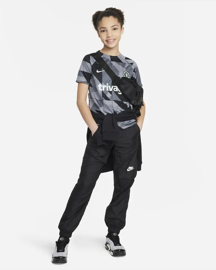 All Clothing Kids Nike Chelsea FC Academy Pro Third Cool Greycool Greyblackmint Foam