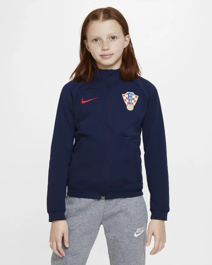All Clothing Kids Nike Croatia Academy Pro Blackened Blueuniversity Red