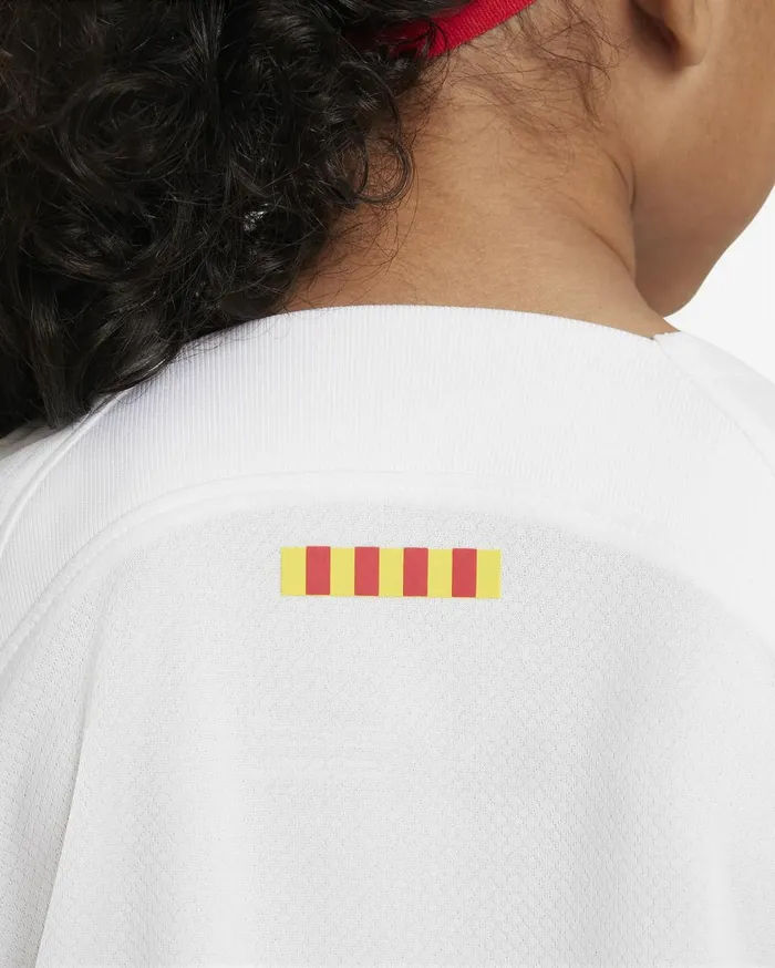 All Clothing Kids Nike FC Barcelona 202324 Away Whiteroyal Blueuniversity Redroyal Blue