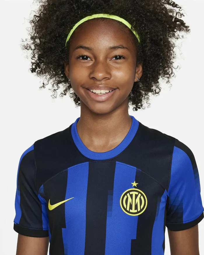 All Clothing Kids Nike Inter Milan 202324 Stadium Home Lyon Blueblackvibrant Yellow