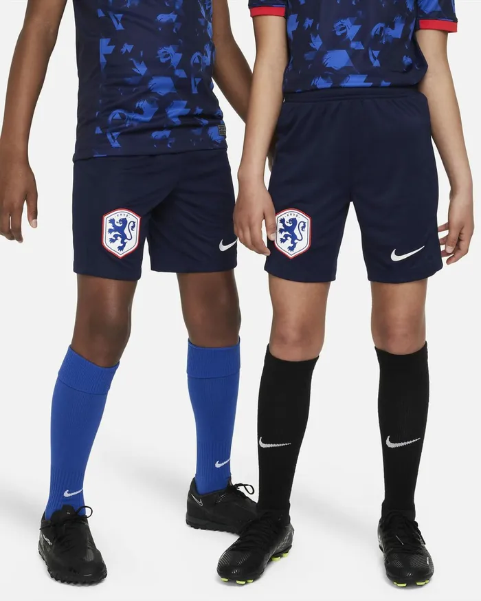 All Clothing Kids Nike Netherlands 2023 Stadium Away Blackened Bluewhite