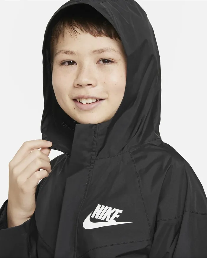 All Clothing Kids Nike Sportswear Windpuffer Blackblackwhite