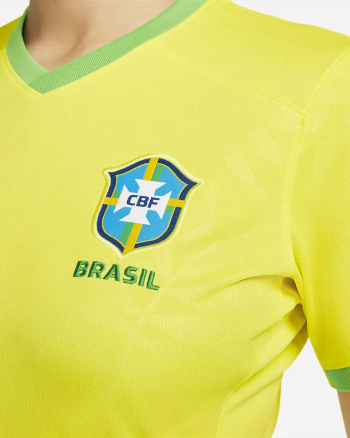 All Clothing Women Nike Brazil 2023 Stadium Home Dynamic Yellowgreen Sparkgreen Spark