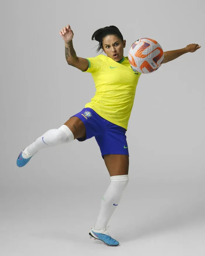 All Clothing Women Nike Brazil 2023 Stadium Home Dynamic Yellowgreen Sparkgreen Spark