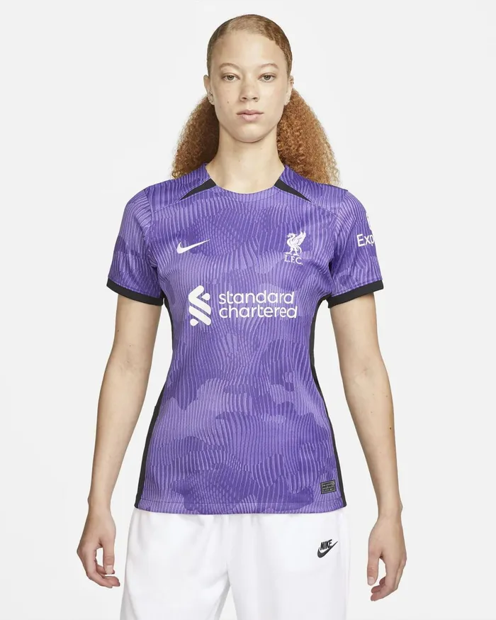 All Clothing Women Nike Liverpool FC 202324 Stadium Third Space Purplewhite