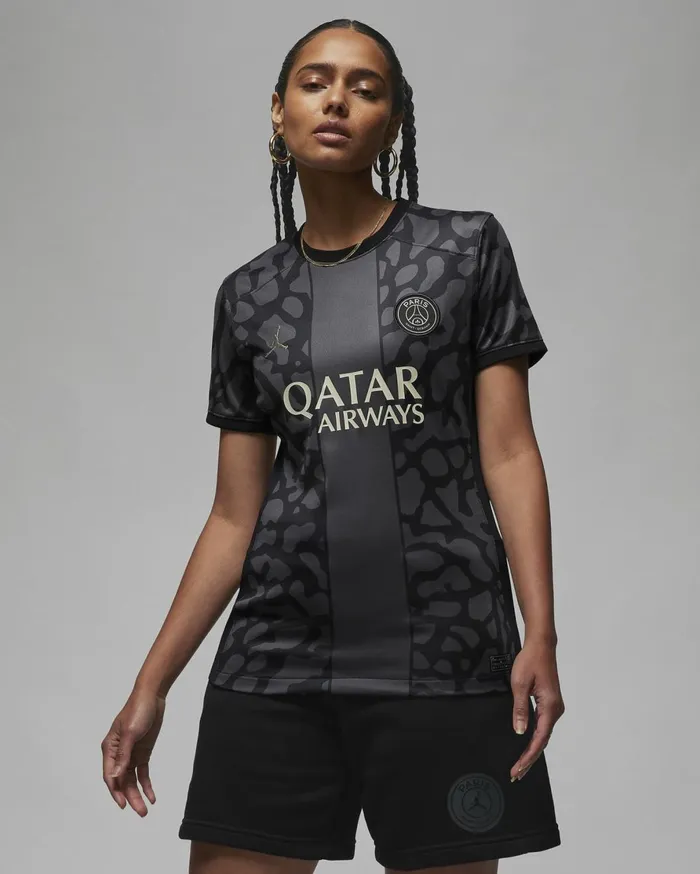 All Clothing Women Nike Paris SaintGermain 202324 Stadium Third Anthraciteblackstone