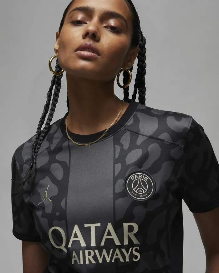 All Clothing Women Nike Paris SaintGermain 202324 Stadium Third Anthraciteblackstone