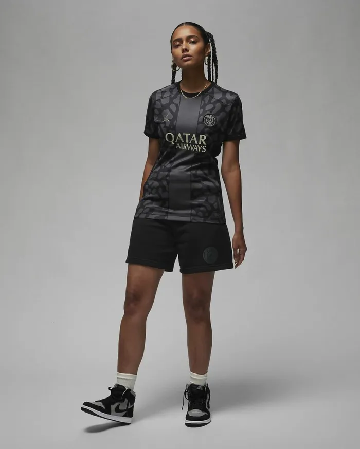 All Clothing Women Nike Paris SaintGermain 202324 Stadium Third Anthraciteblackstone