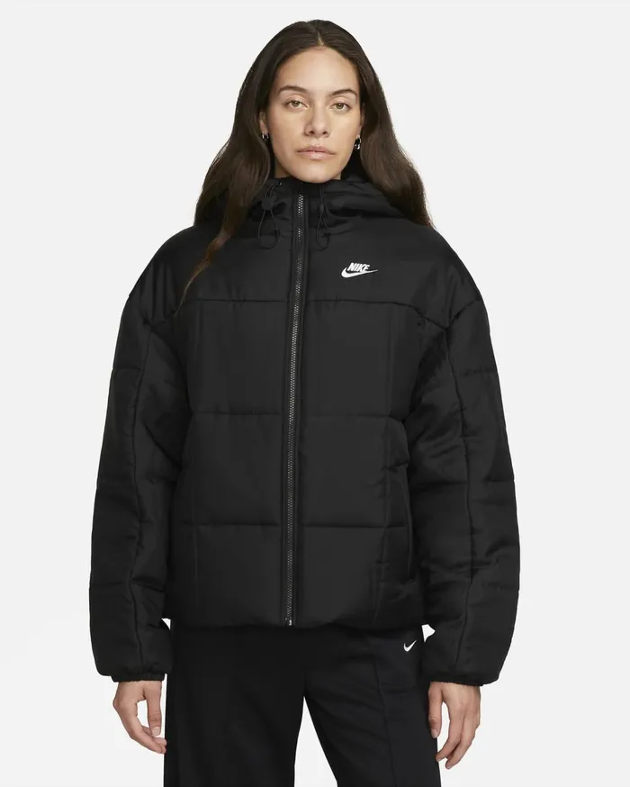 All Clothing Women Nike Sportswear Classic Puffer Blackwhite