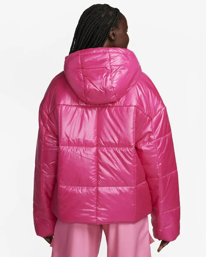 All Clothing Women Nike Sportswear Classic Puffer Shine Fireberryfireberry