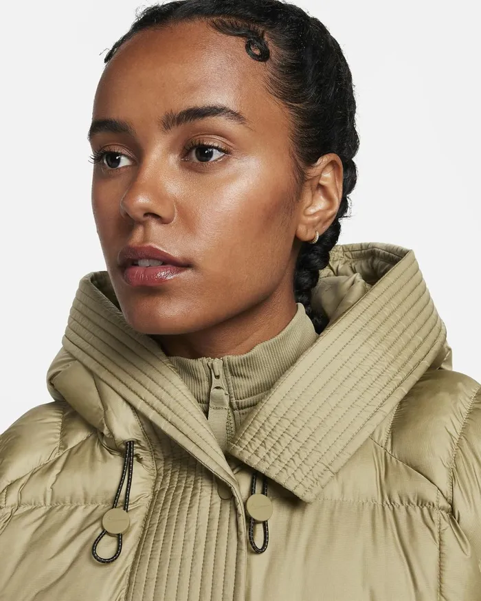 All Clothing Women Nike Sportswear Swoosh Puffer PrimaLoft Neutral Olivewhite