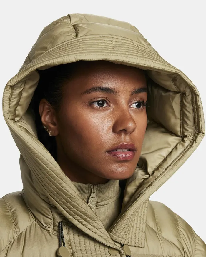 All Clothing Women Nike Sportswear Swoosh Puffer PrimaLoft Neutral Olivewhite