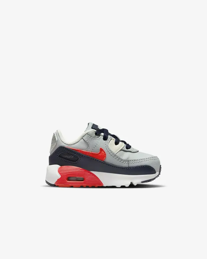 All Shoes Kids Nike Air Max 90 LTR Light Smoke Greydark Obsidianphantombright Crimson