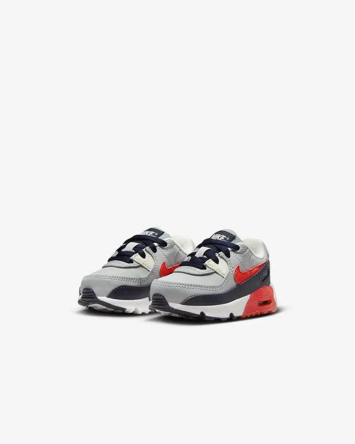 All Shoes Kids Nike Air Max 90 LTR Light Smoke Greydark Obsidianphantombright Crimson