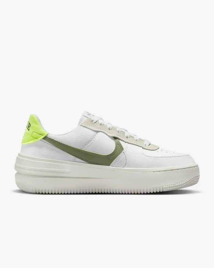 All Shoes Women Nike Air Force 1 PLTAFORM Whitesailvoltoil Green