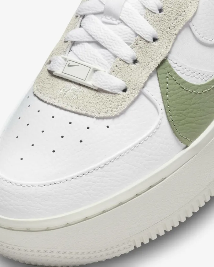 All Shoes Women Nike Air Force 1 PLTAFORM Whitesailvoltoil Green