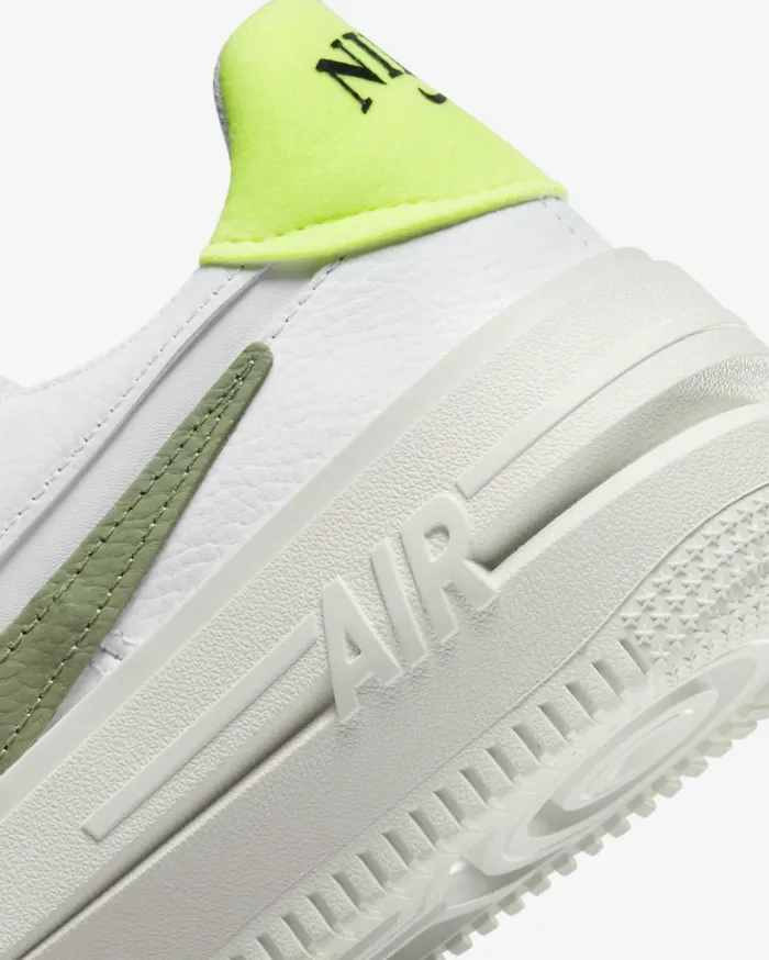 All Shoes Women Nike Air Force 1 PLTAFORM Whitesailvoltoil Green